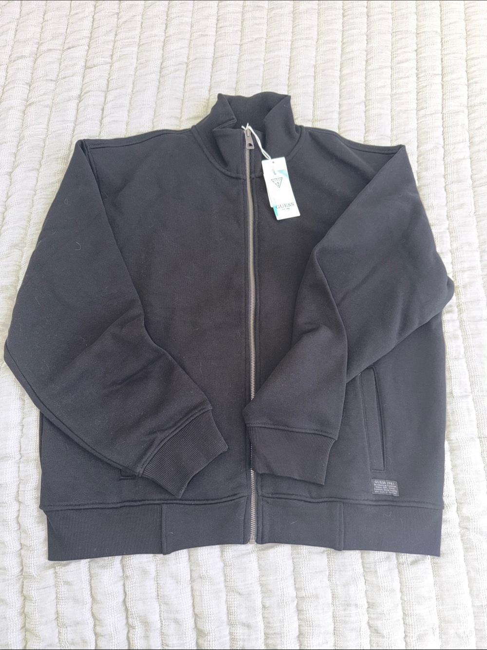 Guess Black Lightweight Full-Zip Shirt Jacket